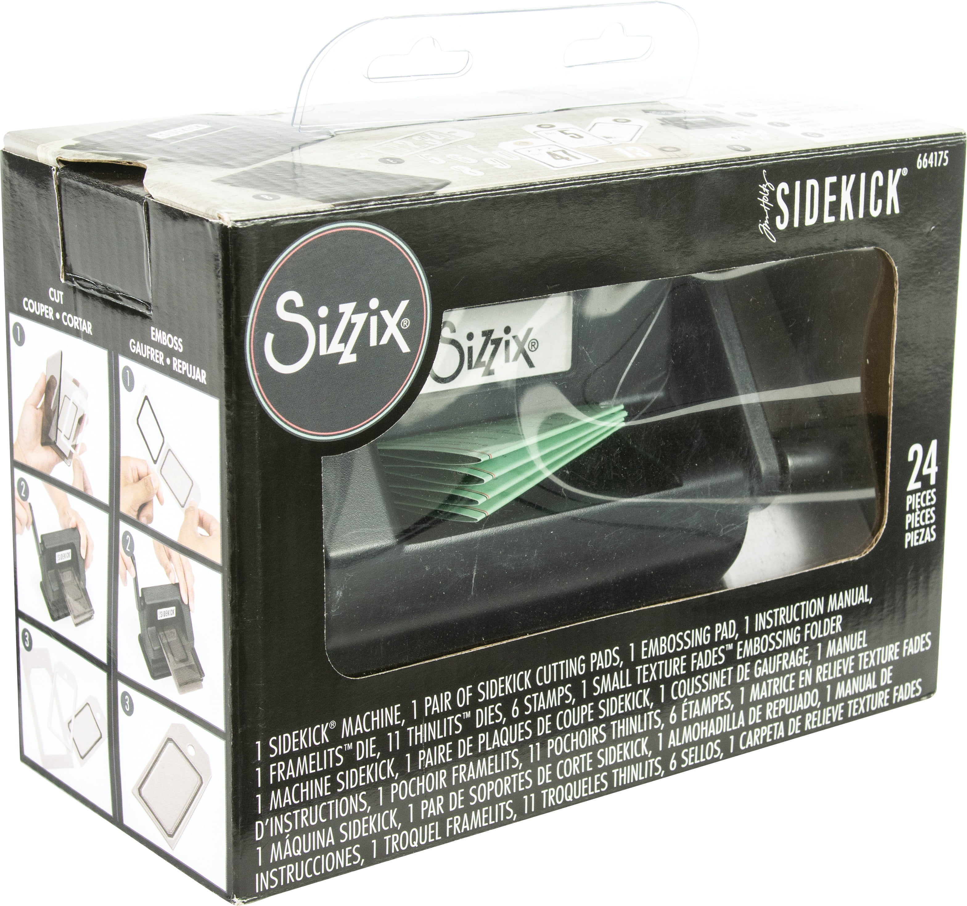 Sizzix Sidekick Starter Kit by Tim Holtz-Black: Mini Craft Cutter