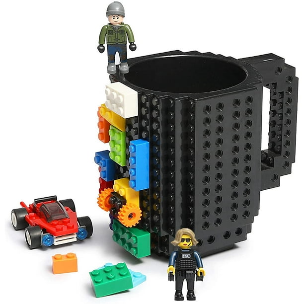 Lumsburry Build-on Brick Coffee Mug with Building Blocks Creative Gift for  Kids Men Women 