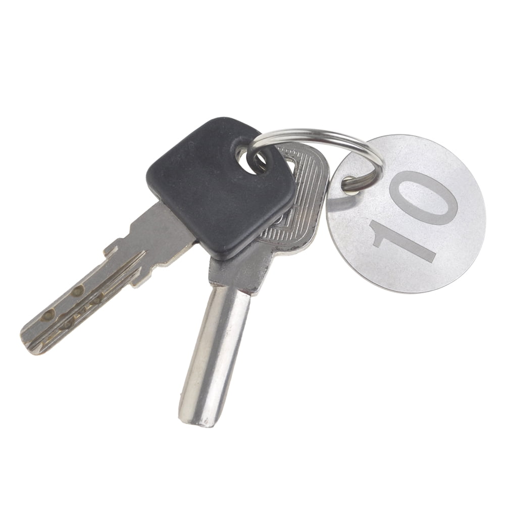 Aspire 25 PACK Numbered Key Chains, Stainless Steel Number ID Tag with Ring 1 to 25