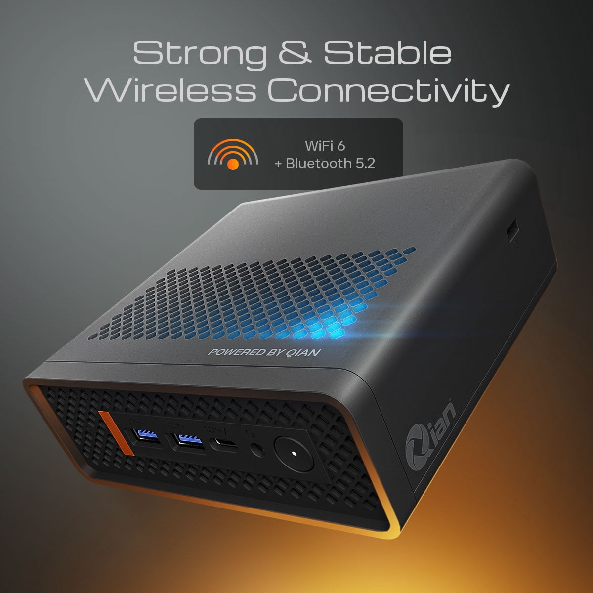 QII Mini PC Desktop – Core i5‑1235U, 16GB DDR4, 512GB NVMe SSD, Wi‑Fi 6, Windows 11 Pro – Compact Business PC QII‑12A15