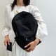 thumbnail image 4 of Mochila de moda para adolescentes, mochila escolar sólida con cremallera, mochila de nailon de gran capacidad, 4 of 7
