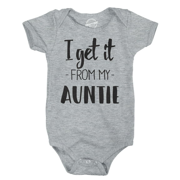 I Get It From My Auntie Creeper Funny Family Baby Jumpsuit