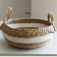 thumbnail image 2 of Woven Storage Baskets Kitchen Storag Basket Desktop Snack Organizer Handmade Fruit Storage Box Kitchen Bread Dessert Tray, 2 of 7