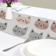 thumbnail image 4 of Yayeee Table Runner 70 inches Long Home Kitchen Dinning Party Decoration, Gray Cat Pattern, 4 of 7