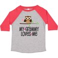 thumbnail image 3 of Inktastic Grammy Loves Me Grandchild Owl Girls Toddler T-Shirt, 3 of 5