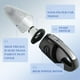 thumbnail image 4 of Aspiradora portátil inalámbrica para coche, de mano, de alta potencia, para seco y húmedo, recargable por USB, ligera, con bolsa de 0,45 l de capacidad, para coche, escaleras y pelo de mascotas (negr, 4 of 5
