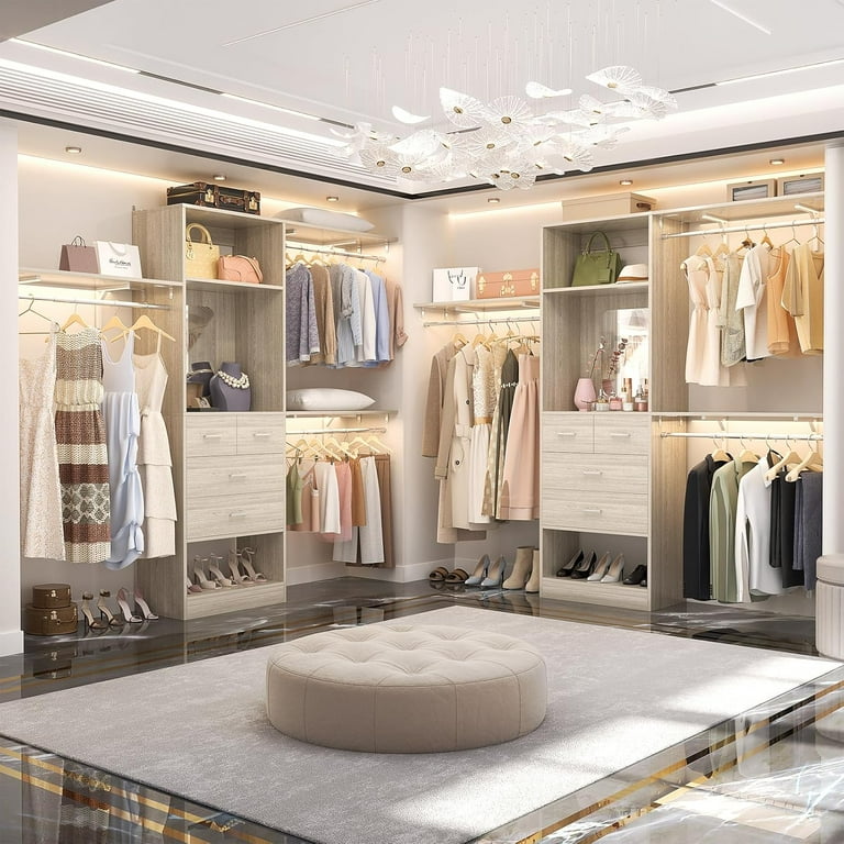 Clothing Wardrobe With Shelves Homieasy 96