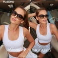 thumbnail image 2 of Fozono Classic Round Polarized Sunglasses for Women FZN825, 2 of 6