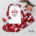 thumbnail image 4 of Baqcunre Family Christmas Pajamas Matching Sets,Christmas Pajamas Big Headed Print Pjs Plaid Long Sleeve Tops And Pants Sleepwear （Kid） Lounge Set,Kids Christmas Pajamas Christmas Pajamas 6-7Y, 4 of 4