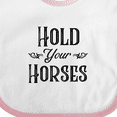 thumbnail image 4 of Inktastic Hold Your Horses Boys or Girls Baby Bib, 4 of 4