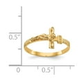 thumbnail image 4 of 14K Yellow Gold Ring Band Themed Polished Jesus , Size 9, 4 of 5