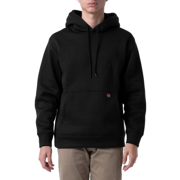 Men's Wrangler Workwear Fleece Pullover with Sherpa-lined Hood
