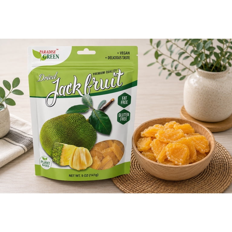 Paradise Green Dried Jackfruit 5oz x5 pack - Walmart.com