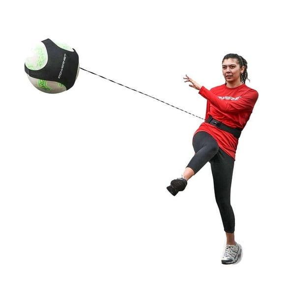 PowerNet Solo Soccer Rebounder, Adjustable Soccer Ball Skill Trainer For Kicking, Throwing & Juggling Soccer Balls, Indoor Outdoor Soccer Training Equipment, Fits Soccer Ball Sizes 3 4 5