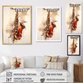 thumbnail image 4 of Designart "Swing Of Vibrant Saxophone" Music Wall Decor, 4 of 7
