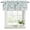 White Fruit Green, variant on Green Botanical Curtain Valances for Windows, Kitchen Valance Window Treatments Panel 2 Pack, Watercolor Spring Floral Summer Rod Pocket Short Curtains for Bathroom Bedroom 42 x 12 Inch