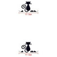 thumbnail image 4 of jesticaly Cat Light Switch Sticker Decal Vinyl Art Wall Sticker Lightswitch Black Kitten 1pcs #4 2Set, 4 of 6