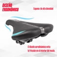 thumbnail image 4 of Asiento para bicicleta MTB Mariluz WL-3129 Negro Verde, 4 of 6