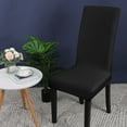 thumbnail image 2 of PiccoCasa 4Pcs Dinning Chair Cover Removable Thick Chair Slipcover, Black, 2 of 6