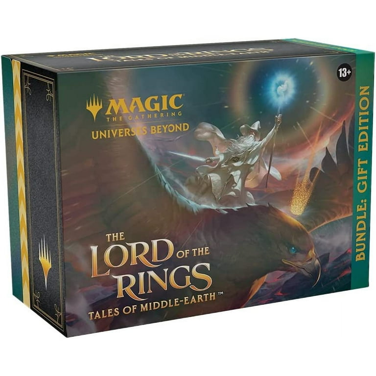  Magic: The Gathering The Lord of The Rings: Tales of  Middle-Earth Bundle - 8 Set Boosters + Accessories : Toys & Games