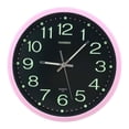 thumbnail image 2 of Relojes de pared - Reloj de pared silencioso sin tictac de con luz - Reloj de pared decorativo grande para cocina, Rosa BLESIY reloj de pared, 2 of 8