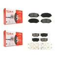 thumbnail image 1 of SIM Front Rear Semi-Metallic Brake Pads Kit for Car Toyota Camry KSM-100533, 1 of 8