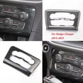 thumbnail image 5 of 1pcs Interior Central Control A/C Air Conditioning Adjust Panel Cover Trim fit for Dodge Charger 2015-2023, Auto Decoration Accessories, Black Carbon Fiber Look, 5 of 6