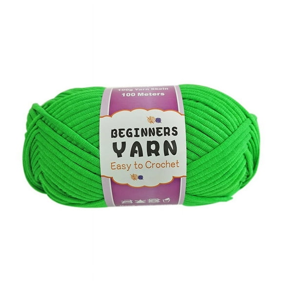 Namzi 100g Blend Yarn Beginner-Friendly Cotton Nylon Mix for Crochet & Crafts, Soft Starter Yarn,Green