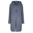 thumbnail image 5 of Cyber&Monday Deals Usmixi Womens Winter Sweater Coat Sweater Overcoat for Women Plus Size Casual Solid Button Down Hooded Long Coats Comfy Knitted Sweater Outerwear 2023 Sweater Coat Flash Deals, 5 of 6