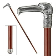Design Toscano The Padrone Collection: Art Deco Nast Eagle Pewter Walking Stick
