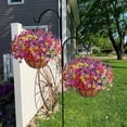 thumbnail image 5 of Scidweet Artificial Hanging Flowers, 12 Pcs Fake Flowers Faux Plants with Coconut Lining Basket for Outdoor Indoor Spring Summer Decoration for Home Garden, Multicolor, 5 of 7