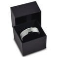 thumbnail image 3 of P. Manoukian Tungsten Wedding Band Ring 6mm for Men Women Blue Grey Beveled Edge Brushed Lifetime Guarantee Size 11.5, 3 of 4