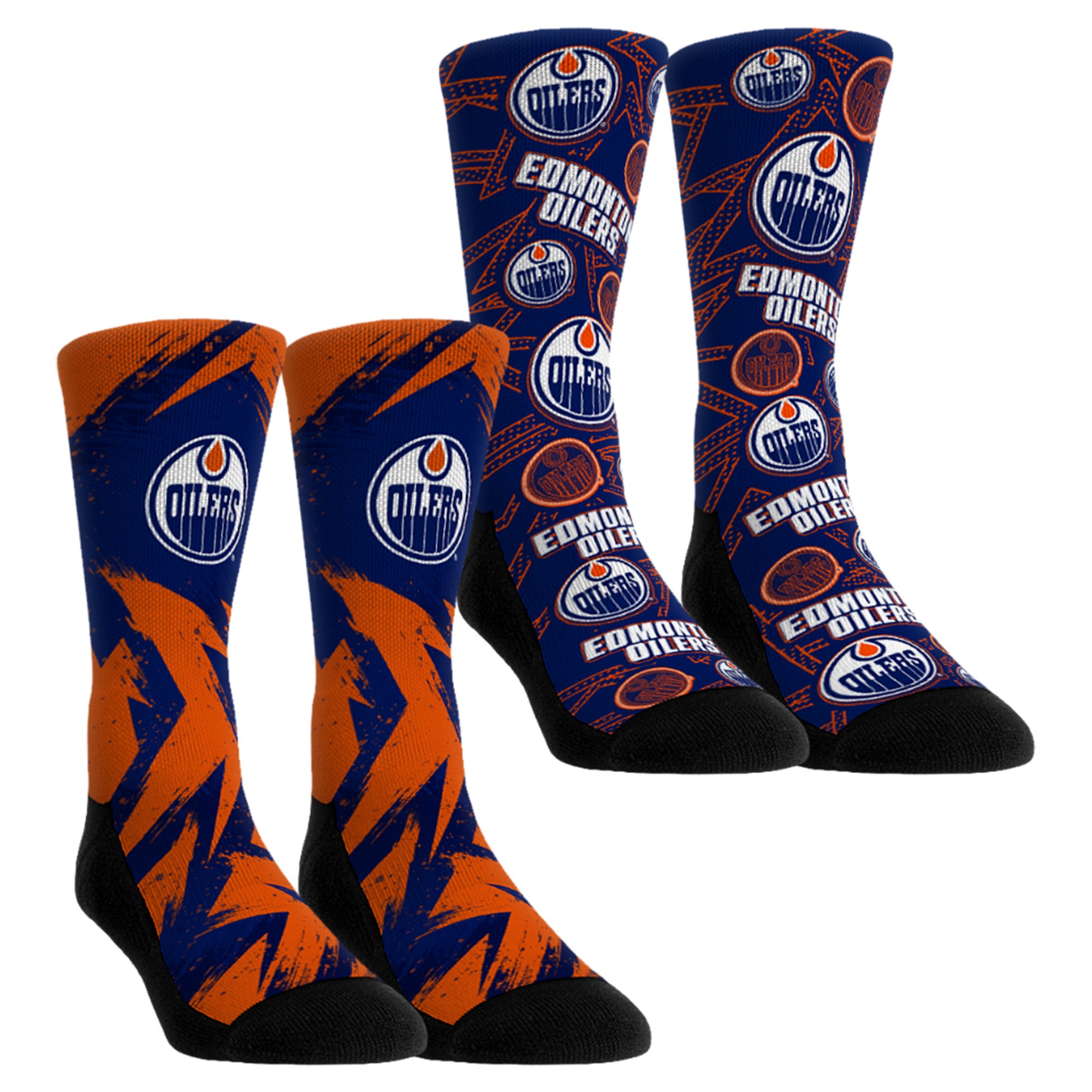 Unisex Rock Em Socks Edmonton Oilers Game Day Two-Pack Crew Socks