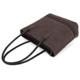 thumbnail image 5 of Montana West Woven Tote Bags for Women Medium Purses and Handbags,Coffee, 5 of 7