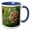 Blue/White, variant on 3drose, Minnesota, Eagan, Jenson Lake Park, Milkweed Flora - Us24 Rsp0011 - Rob Sheppard, 11oz Two-tone Yellow Mug