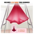 thumbnail image 4 of Aerial Yoga Frame & Hammock Set - 9.67ft Stand - 551lbs Capacity - Indoor/Outdoor Yoga Swing - Red, 4 of 6