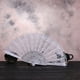 Lolmot Ventilateur à Main pour le Refroidissement Meilleur Style Chinois Danse Mariage Fête Dentelle de Soie Pliante Main Tenue Fleur Fan – image 3 sur 4