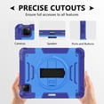 thumbnail image 5 of Heavy Duty Case for iPad Pro 11 2024, Upgraded Military Grade Shockproof Protector iPad Pro 11 2024 Cover With Pencil Holder+ Handle+ Shoulder Strap+ Contractible Kickstand,Blue, 5 of 9