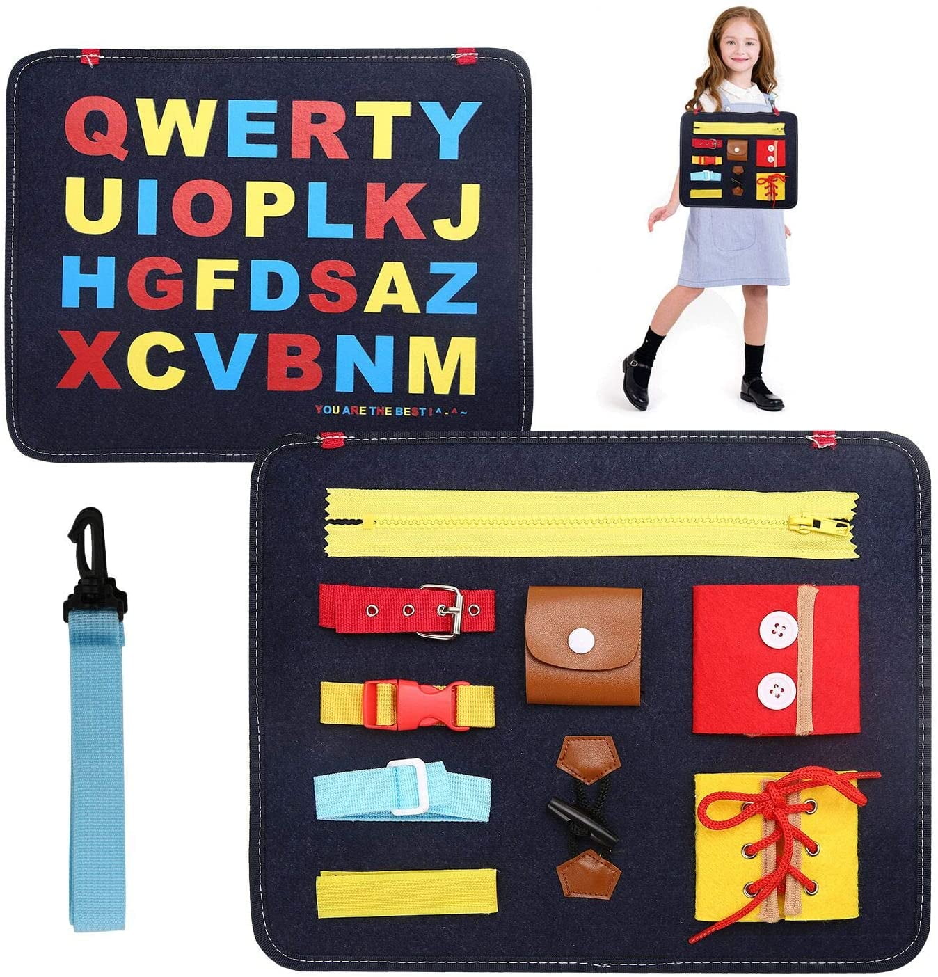 VONTER Toddler Busy Board Toy, Educational Learning Toys for Toddlers