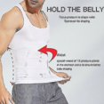 thumbnail image 3 of Men's Body Shaper Slimming Tummy Vest Thermal Compression Shirts Sleeveless Tank Top, 3 of 5