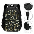 thumbnail image 3 of Balery Daisy Print USB Charging Backpack for Men and Women - Water-Resistant, Anti-Theft Laptop Backpack with USB Port for Travel, Work, School, and College, 3 of 7
