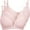 Pink1, variant on 3 Pack Bra Sets for Women Athletic Tank Tops Cotton Bra for Women Firming Bra Soft Bras Adjustable Heavy Breast Support Bra Seamless Bra Bras for Older Women Sleep Bras