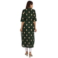 thumbnail image 4 of Moomaya Ethnic Printed Cotton Basic&nbsp;Kurti&nbsp;Straight Long Kurta For Indian Womens Blouse, 4 of 7