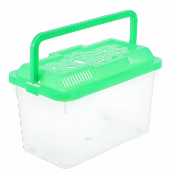 ACDANC Mini Portable Fish Tank Hermit Crab Cage Travel Light Green