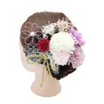 thumbnail image 2 of Xihbxyly Liquidación de verano Nuevo conjunto de accesorios para cabello de kimono con flores de imitación estilo japonés, 2 of 4