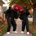 thumbnail image 7 of Silly Goofy Onesie for Kids- Frog Onesie Funny Monster Pajamas Fleece Jumpsuit Hooded 2026 Fashion Cozy Relaxed Fit Plush Loungewear,with Comb and Shoes Included Wine 2-3 Years, 7 of 7
