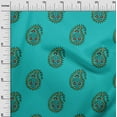 thumbnail image 3 of oneOone Polyester Spandex Turquoise Blue Fabric Block Sewing Fabric By The Yard Printed Diy Clothing Sewing Supplies 56 Inch Wide-FO, 3 of 6