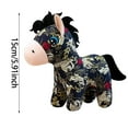 thumbnail image 3 of Ethnic Pattern Zodiac Horse Plush - Folk Art Stuffed Animal, 6 Inch Soft Cotton Toy for Lunar New Year Decor, Birthday Gift & Home Accent (Colorful Style), 3 of 5