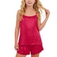 thumbnail image 1 of Estilo Verano Conjunto de Niños de Color Sólido Cuello Redondo sin Mangas Y Pantalones Cortos Dos Piezas de Ropa de Casa para Niños, 1 of 7