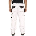 thumbnail image 3 of SSS White Pants for Men Construction Decorators Painters Pants Relaxed Fit Double Knee Work Utility Trousers Durable, 3 of 5